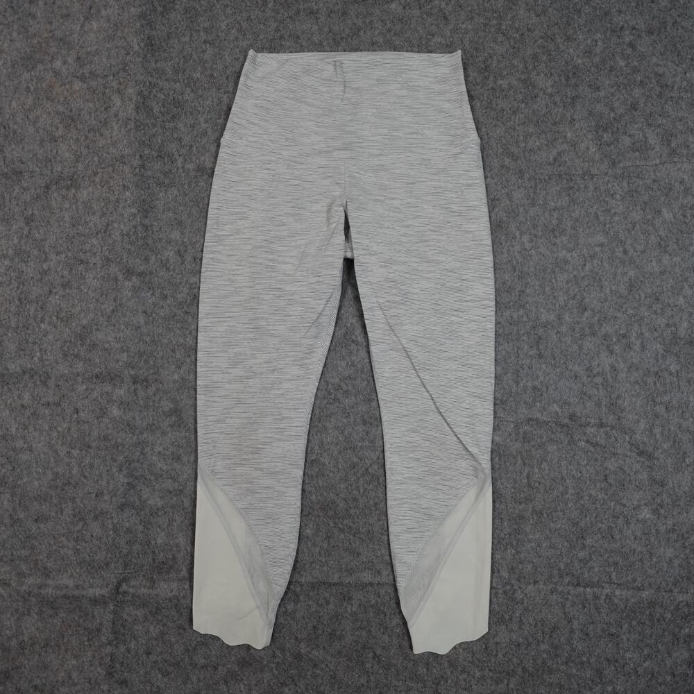 Lululemon Leggings Womens 6 Wunder Under‎ High Rise Crop 23" Luxtreme Scallop